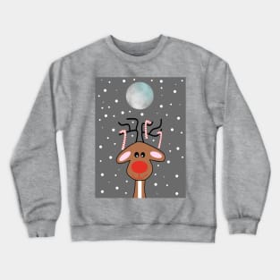 MOONLIGHT  Christmas Reindeer Crewneck Sweatshirt